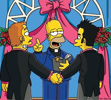  on Gay Marriage Simpsons Style
