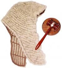 Judge's Wig and Gavel
