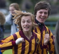 Kacey Barry scores the winning goal